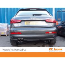 Audi Q3 Westfalia Detachable Towbar Rear View Neck Removed 305423