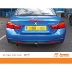 BMW 4 Series Couple Westfalia Detachable Towbar, Rear View
