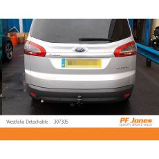 Ford S Max Westfalia Detachable Neck Fitted Stand Back Angle