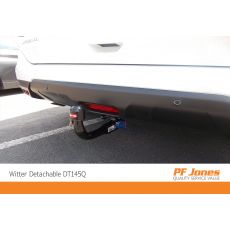 Nissan XTrail Witter detachable towbar fitted neck close up