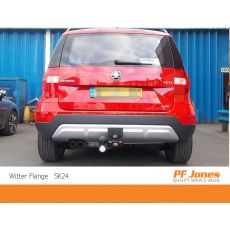 Skoda Yeti Witter Flange Towbar Rear View