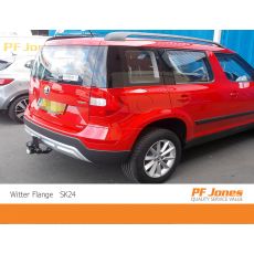Skoda Yeti Witter Flange Towbar Side View