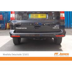 VW Transporter T5 Detachable towbar neck removed