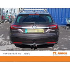 Vauxhall Insignia Sports Tourer Westfalia Detachable Towbar Neck Fitted Rear Angle