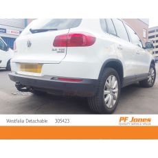 Volkswagen Tiguan Westfalia Detachable Towbar Side View