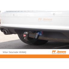 VW Touareg Witter Detachable Towbar Neck Close Up 2