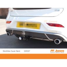 Volvo V40 Swan Neck Towbar Close Up