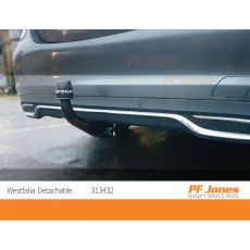 Mercedes C Class Saloon Westfalia Detachable Towbar Neck Removed