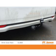 Toyota Avensis Brink Swan Neck Towbar Neck Close Up