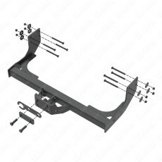 MAN TGE Van SRW without Step ONLY 2017 Onwards PF Jones Fixed Flange Towbar