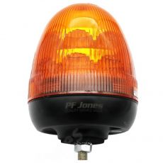 Single Bolt LED Warning Beacon Amber 12-24 Volt PFJLED16A-1