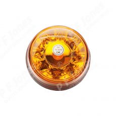 Single Bolt LED Warning Beacon Amber 9-30 Volt PFJLED8A