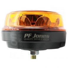 Single Bolt LED Warning Beacon Amber 9-30 Volt PFJLED8A