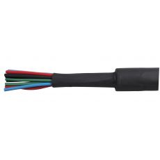 Black Heatshrink Polyolefin Tubing - 6.4mm x 5m 0-333-06