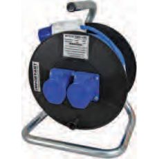 16A 230V Blue Mains Extension Reel - 25m 0-684-25