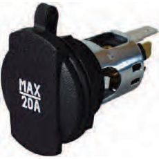 Power Socket with Cover - 20A 0-601-01