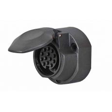 13 Pin Plastic Caravan Socket with Fog Cut Out - 12V 0-695-09