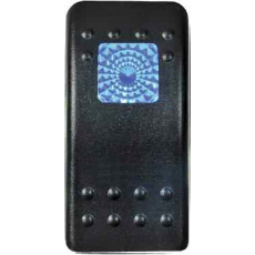 Blue Lens for Single-Illuminated Rocker Switch 0-795-92