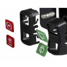 Blue Headlamp Main Beam Rocker Switch Lens - top half 5-791-07