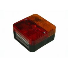 LAMP - SQUARE COMBI LAMP WITH BULBS (CRL12) BK
