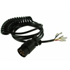 EXTENSION LEAD CURLY 7PIN / 4M / 2M TAIL WITH SPADE CONNECTION