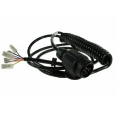 EXTENSION LEAD CURLY 13PIN / 4M / 2M TAIL WITH SPADE CONNECTION