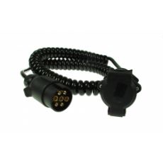 EXTENSION LEAD CURLY 3M 12N 7 PIN PLUG + SOCKET