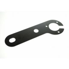 SINGLE SOCKET MOUNTING PLATE 2mm FOR 7/13PIN BK