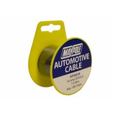 7M MINI REEL SINGLE BLACK CABLE 1x 0.65mm² 5amp