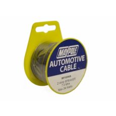 7M MINI REEL Speaker Cable, Twin Black/White 2x 0.38mm² 2amp
