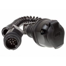 EXTENSION LEAD CURLY 13PIN 2.5M - 8PIN PLUG & 13PIN SOCKET 8 CORE