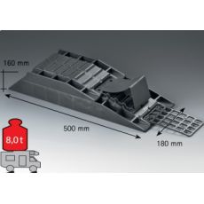 LEVEL RAMP SET - 1 x 2PART RAMP, ACCESS AID & CHOCK
