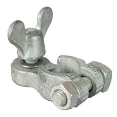 Negative Battery Terminals with Vertical 5/16" Whitworth Stud, Washer and Wing Nut 6-100-23