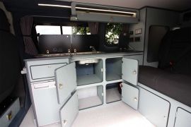 Light Blue Kitchen Layout