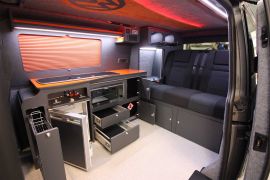 Orange/Grey Kitchen Layout