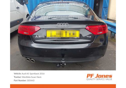 Audi A5 B8 Sportsback 2009-2016 Westfalia Swan Neck Towbar