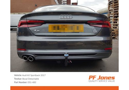 Audi A5 B9 Sportback 2016 Onwards Oris Detachable Towbar