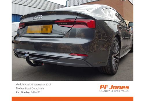 Audi A5 B9 Sportback 2016 Onwards Oris Detachable Towbar