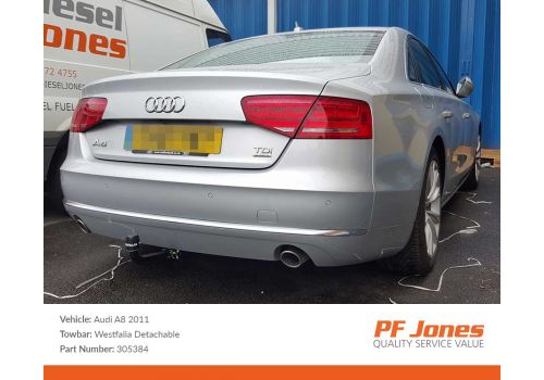 Audi A8 2010 Onwards Westfalia Detachable Towbar
