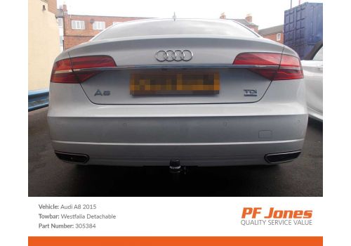Audi A8 2010 Onwards Westfalia Detachable Towbar