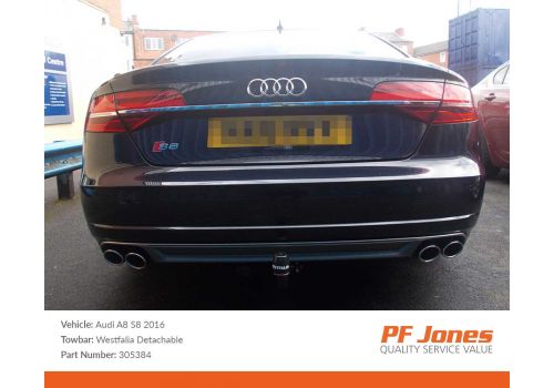 Audi A8 2010 Onwards Westfalia Detachable Towbar