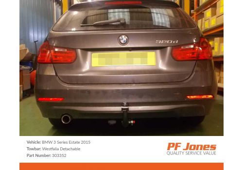BMW 3 Series Tourer F31 2012 Onwards Westfalia Detachable Towbar