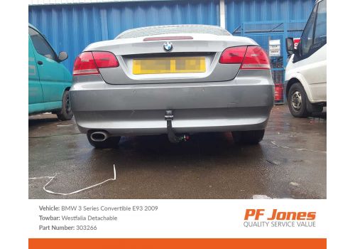 BMW 3 Series Cabriolet E93 2006-2014 Westfalia Detachable Towbar