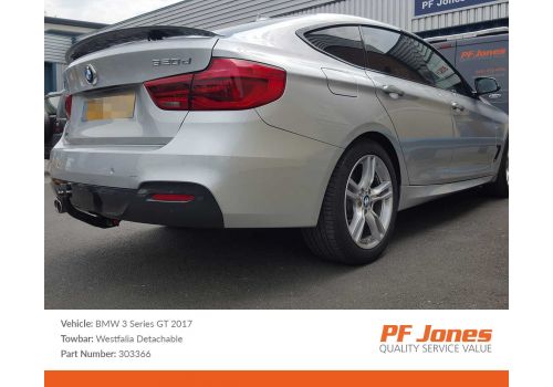 BMW 3 Series Gran Turismo F34 2013 Onwards Westfalia Detachable Towbar