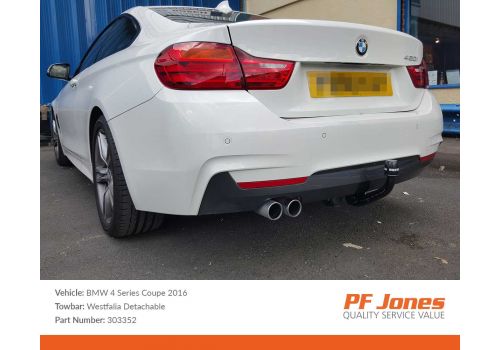 BMW 4 Series Coupe 2013 Onwards Westfalia Detachable Towbar