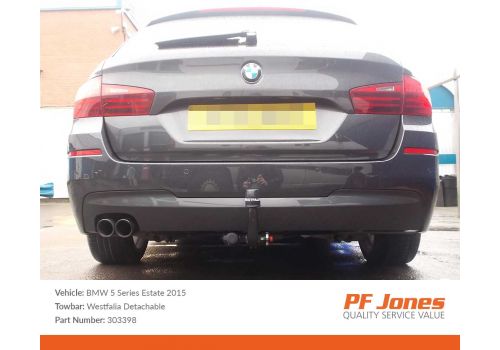BMW 5 Series Estate F11 2010 Onwards Westfalia Detachable Towbar