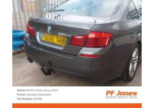 BMW 5 Series Saloon F10 2010-2017 Westfalia Detachable Towbar