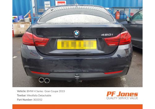 BMW 4 Series Gran Coupe F36 2014 Onwards Westfalia Detachable Towbar