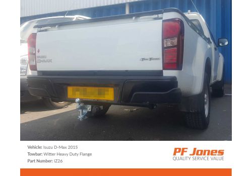 Isuzu D-Max 2012 on Heavy Duty Witter Flange tow bar IZ26