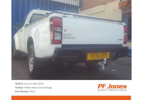 Isuzu D-Max 2012 on Heavy Duty Witter Flange tow bar IZ26